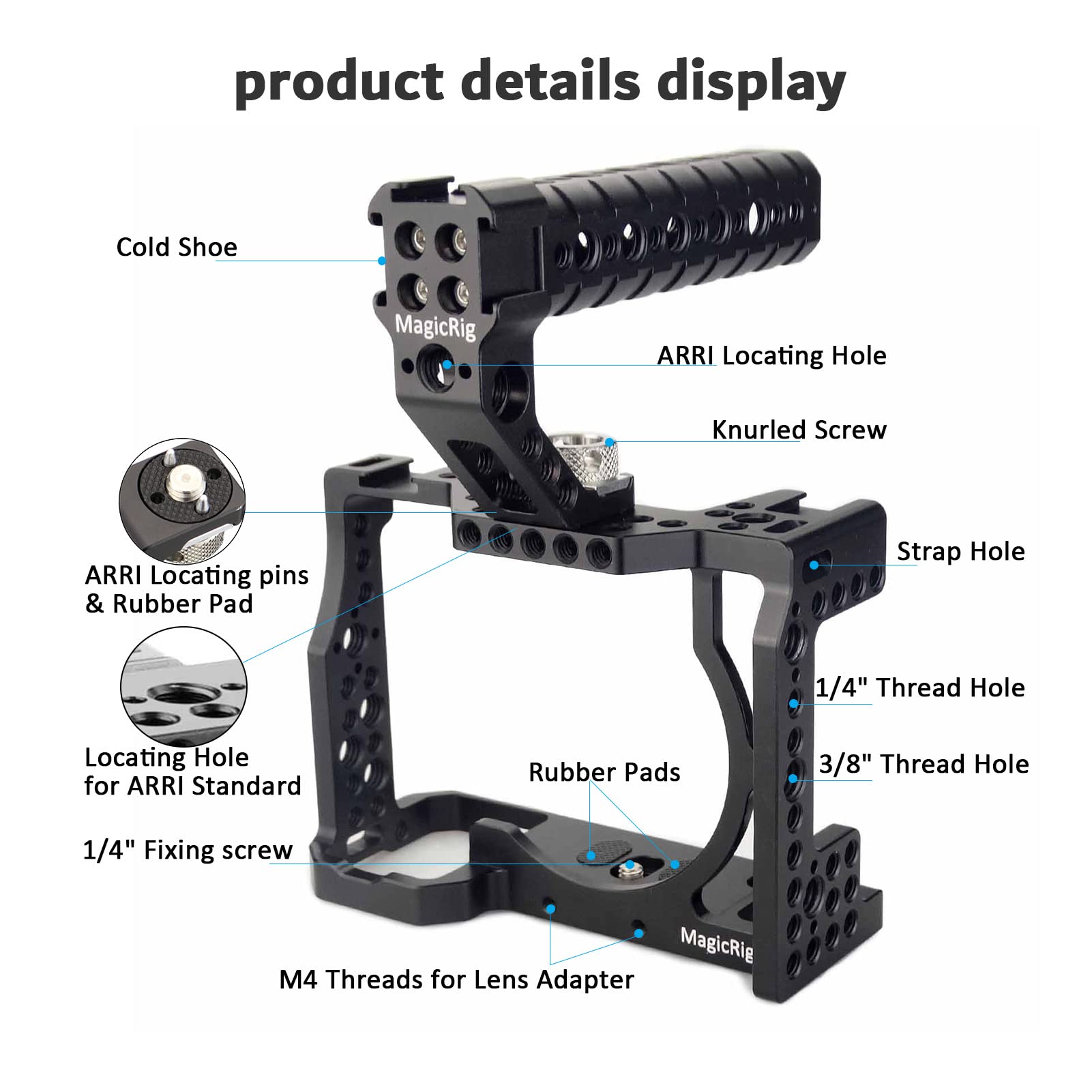 Amazon.co.jp: MAGICRIG a7iii フルケージ トップハンドルグリップ
